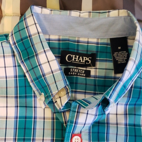 Chaps Medium Button Down Shirt - Picture 3 of 4
